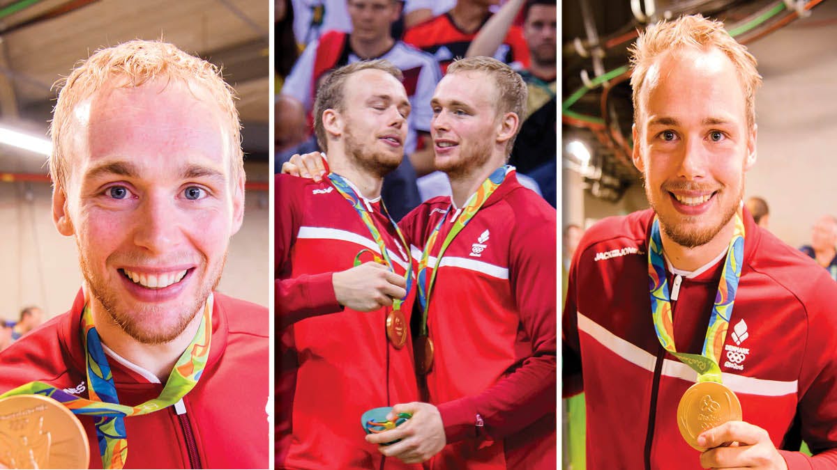 René Toft og Henrik Toft efter at have vundet guldmeldaljer ved OL 2016.&nbsp;