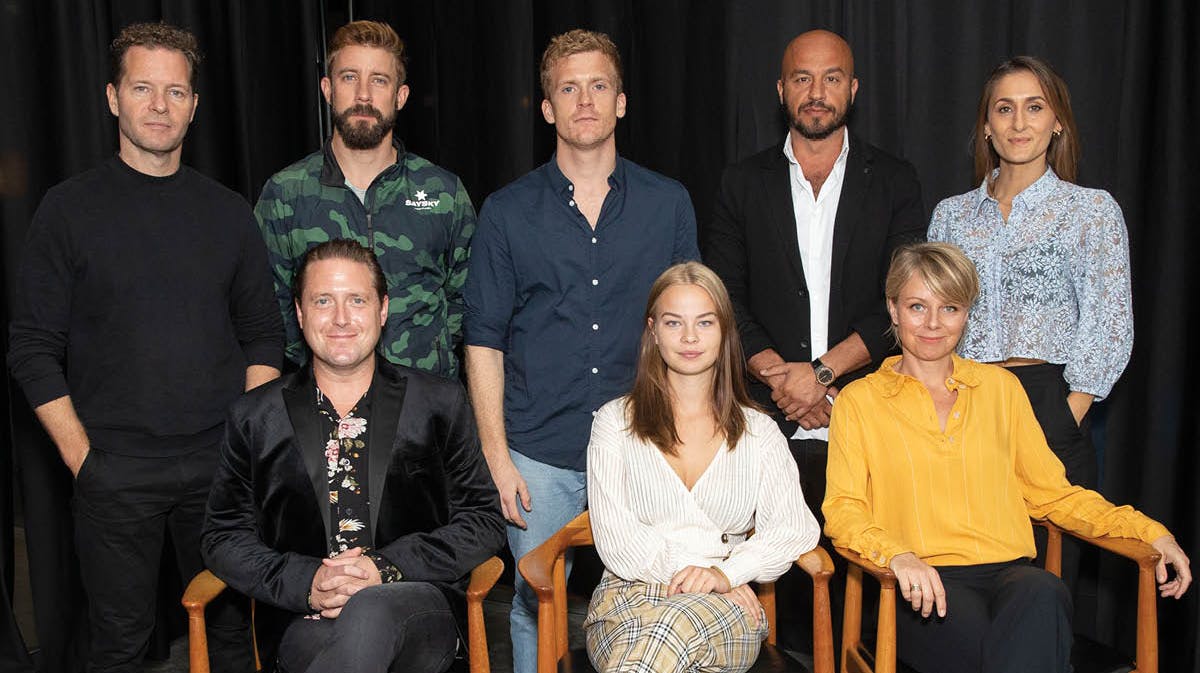 Claus Riis Østergaard, Anders Juul, Morten Hee Andersen, Dar Salim, Marijana Jankovic, Jesper Riefensthal, Frieda Krøgholt og Lene Maria Christensen. 