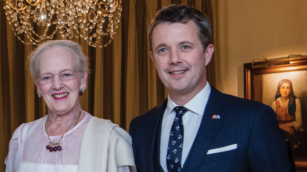 Dronning Margrethe, kronprins Frederik