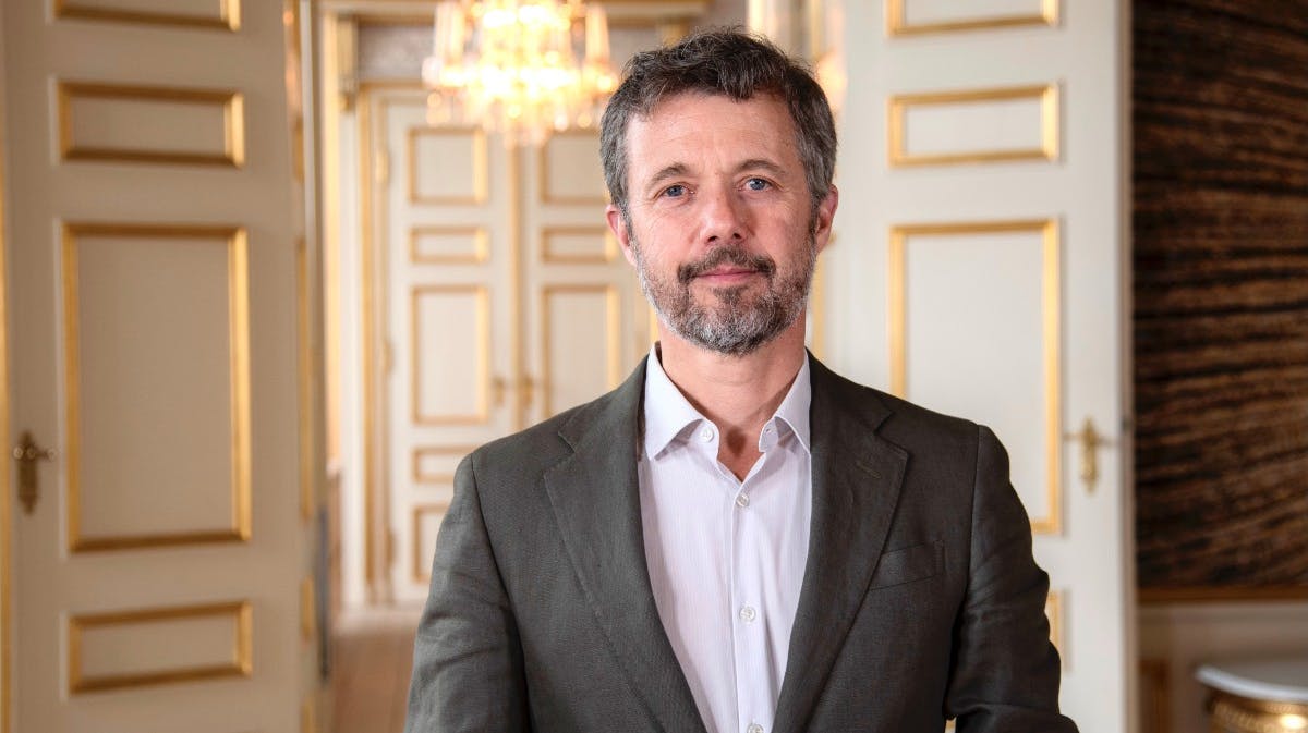 Kronprins Frederik under sin tale lørdag. 