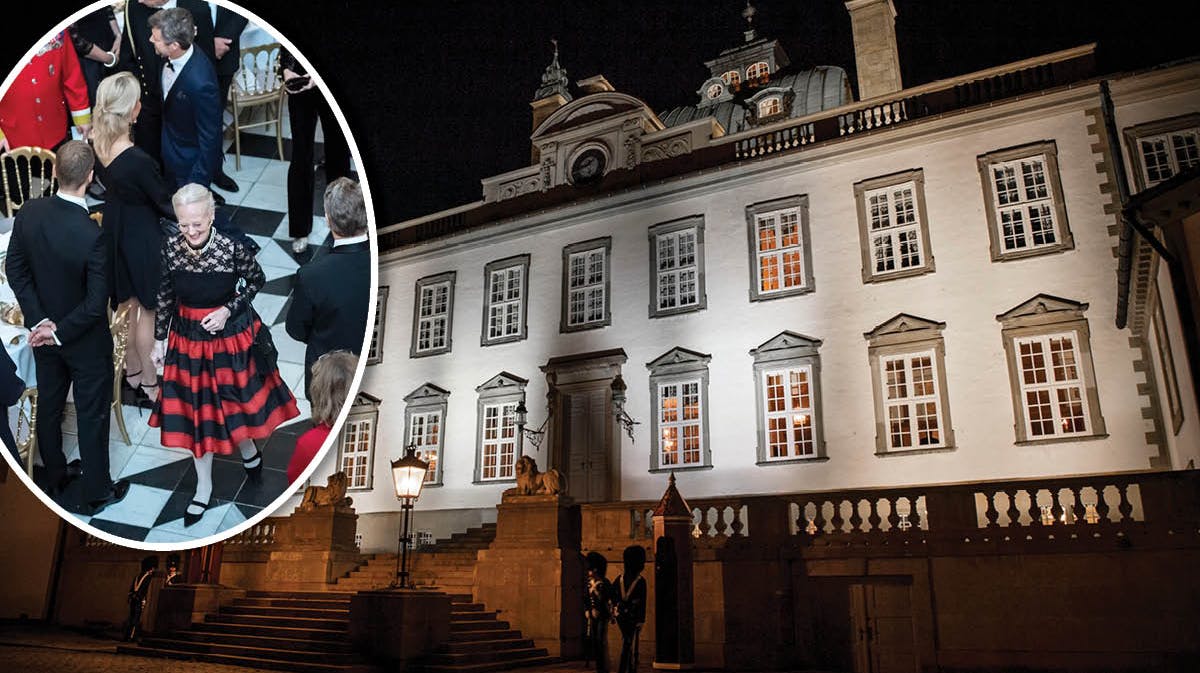 Fredensborg Slot. Indsat: Dronning Margrethe og gæster ved Fredensborgkoncert i 2017.