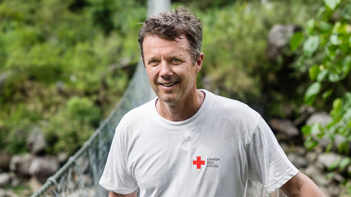 Kronprins Frederik i Nepal i 2015.