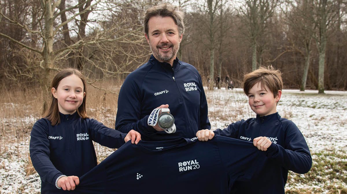 Kronprins Frederik er allerede i fuld gang med at træne op til årets Royal Run sammen med prinsesse Josephine og prins Vincent. 