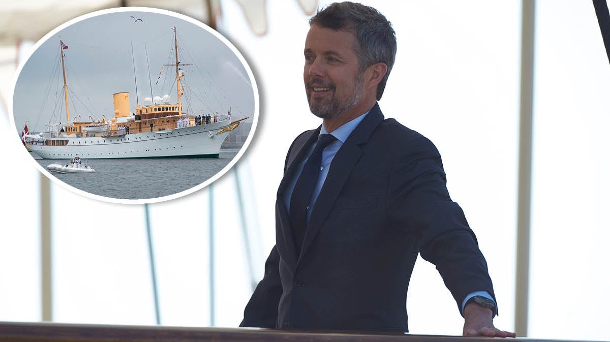 Kronprins Frederik. Indsat: Kongeskibet Dannebrog.