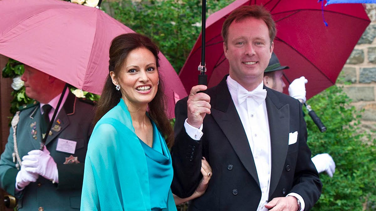 Arkivfoto: Carina Axelsson og prins Gustav. 