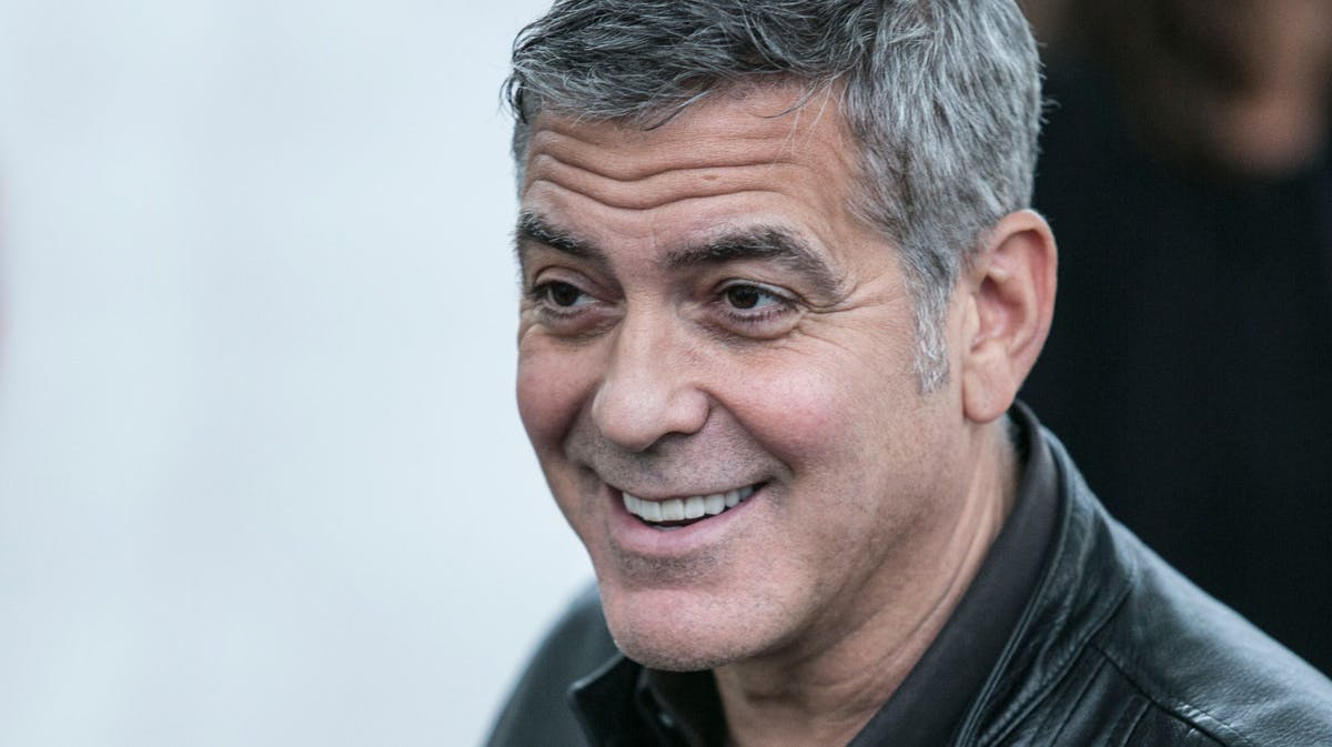 George Clooney til pressemøde i Valencia i Spanien