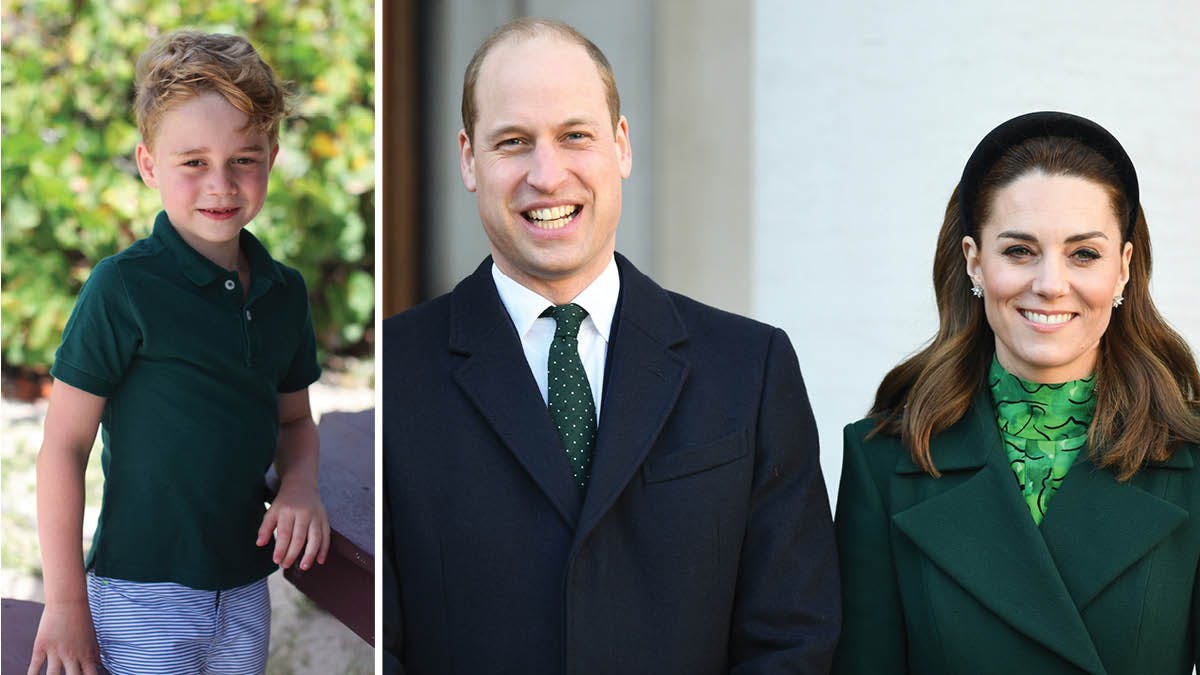 Prins George og forældrene prins William og hertuginde Kate