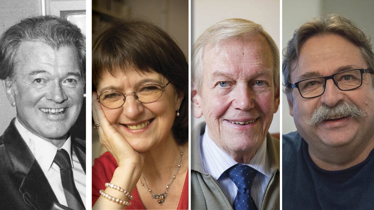 Otto Leisner, Margaret Lindhardt, Jørn Hjorting og Peter Sten