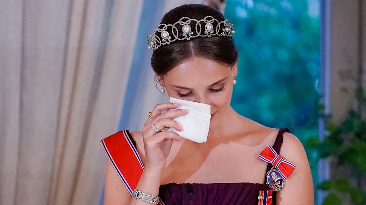 Prinsesse Ingrid Alexandra under sin tale. 