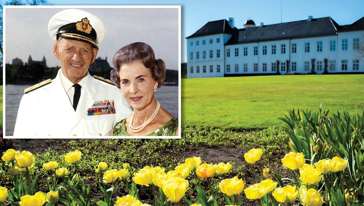 Gråsten Slot. Indsat: Kong Frederik 9. og dronning Ingrid.