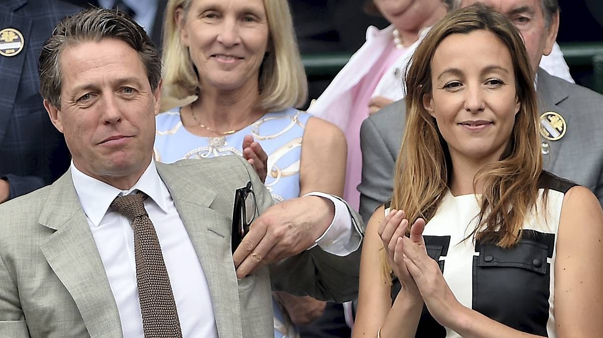 Hugh Grant og Anna Eberstein.