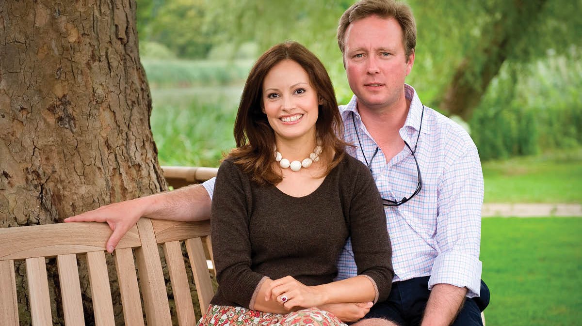 Carina Axelsson og prins Gustav i Gråsten, 2008.