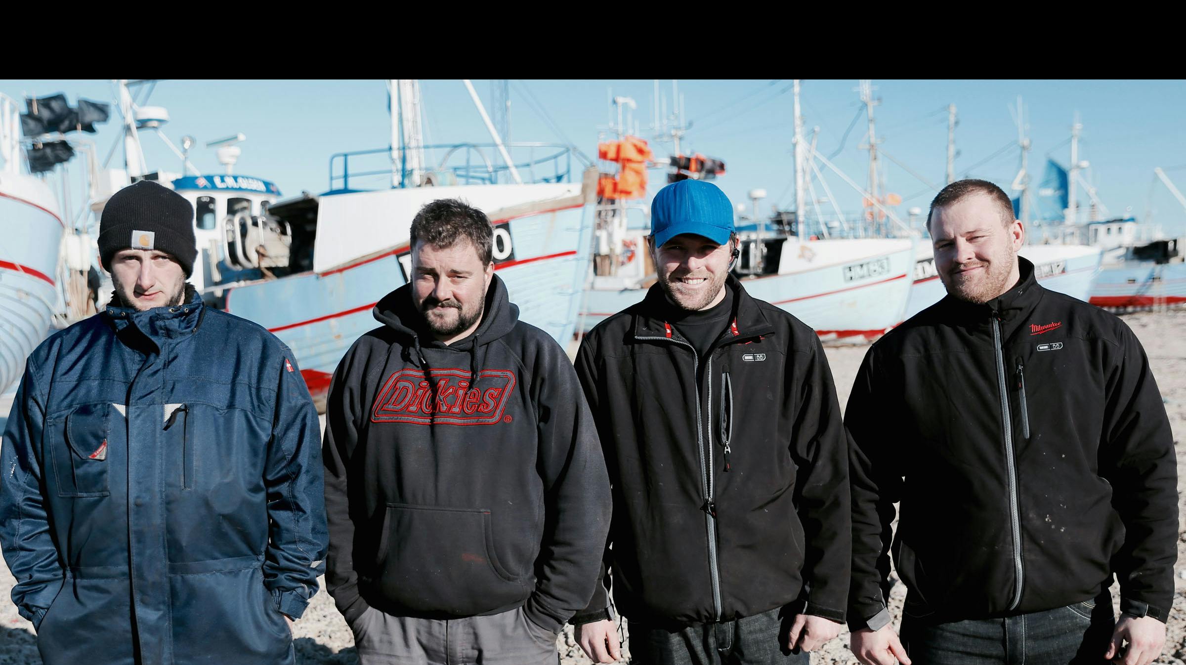 "Gutterne på kutterne" er fra venstre Jan, Johnny, Jesper og Bo
