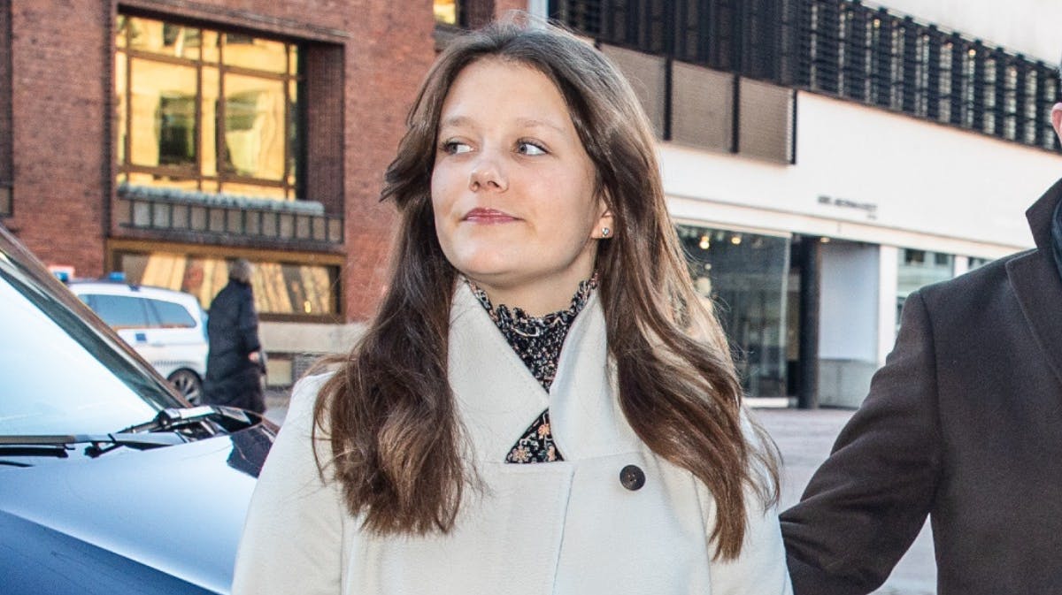 Prinsesse Isabella til julegudstjeneste i Aarhus Domkirke i december. 