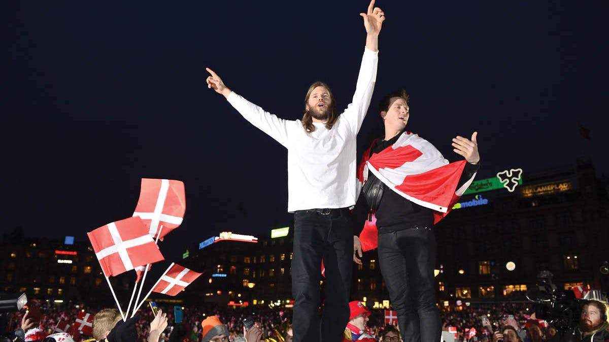 Mikkel Hansen og Hans Lindberg.