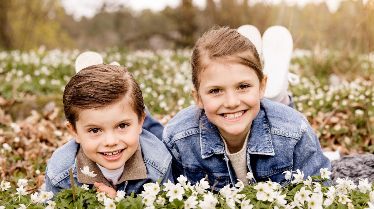 Prins Oscar og prinsesse Estelle.&nbsp;