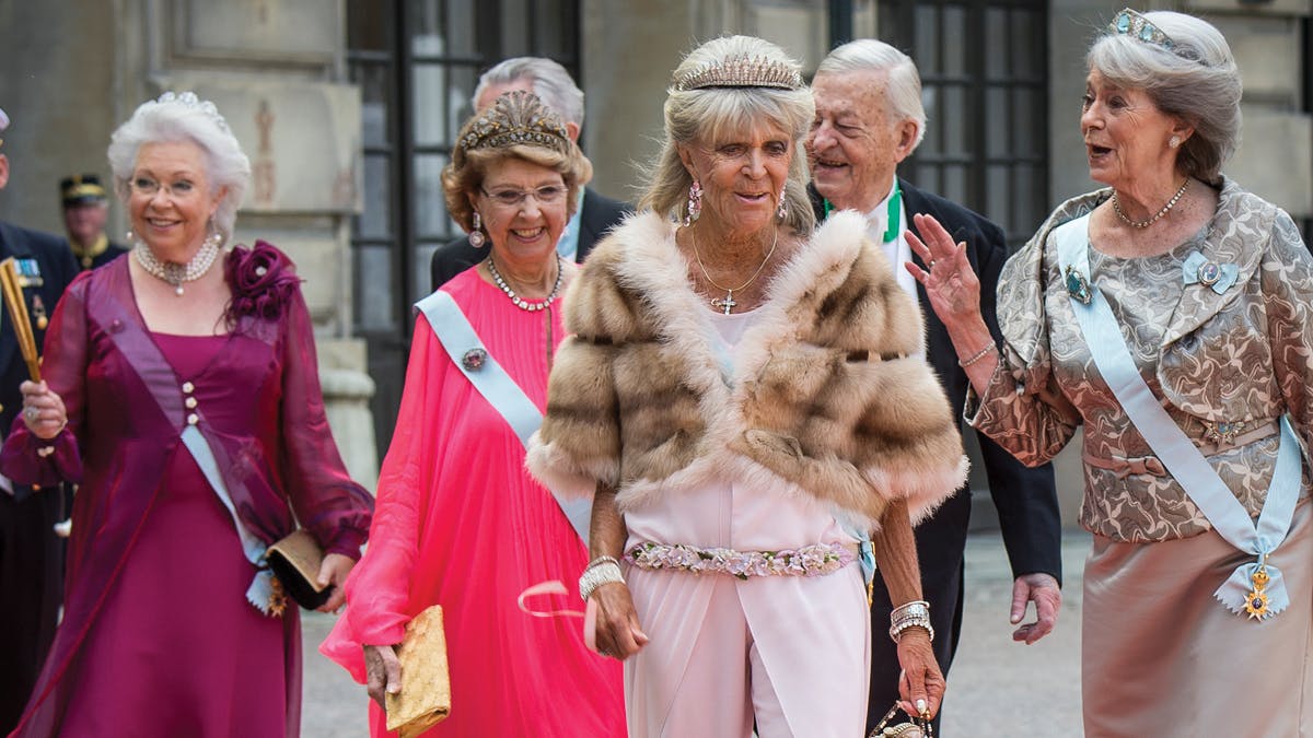 F.v. prinsesse Christina, prinsesse Désirée, prinsesse Birgitter og prinsesse Margaretha