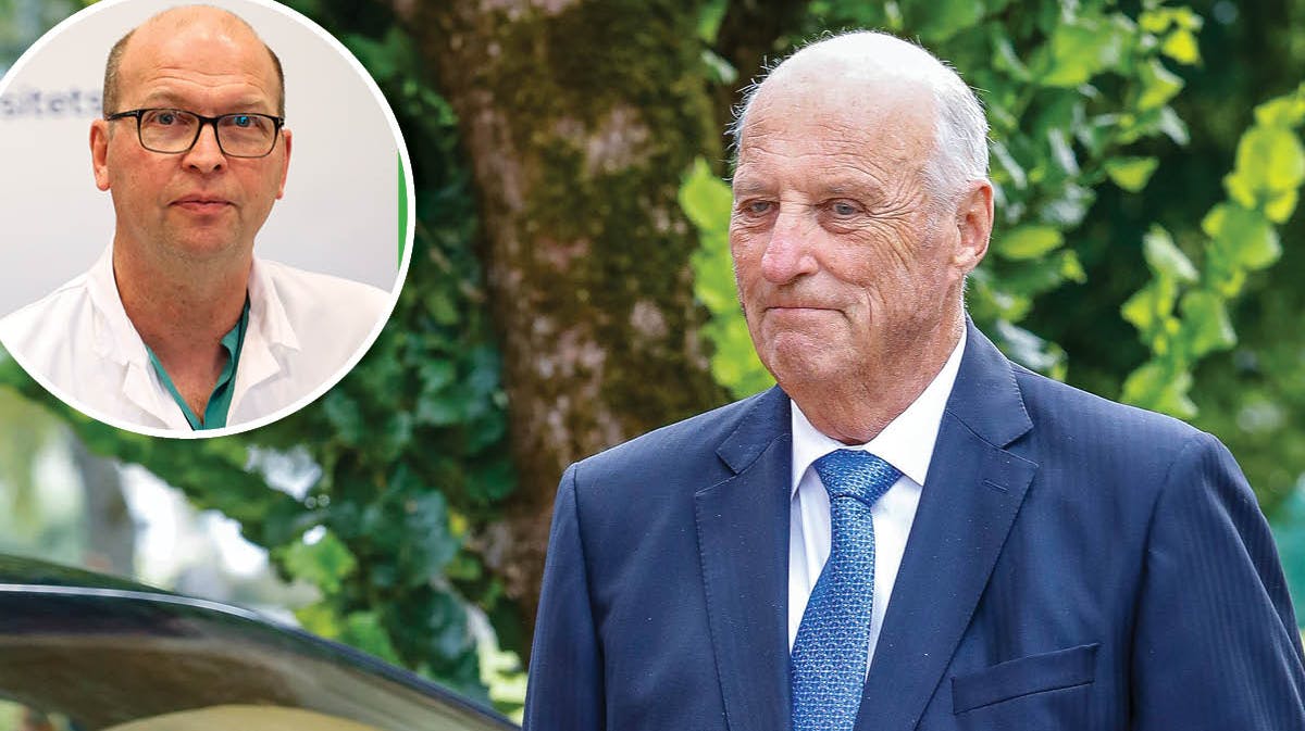 Kong Harald. Indsat: Kongens livlæge Bjørn Bendz. 