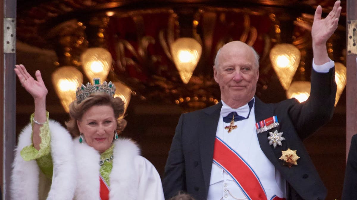 Dronning Sonja og kong Harald.&nbsp;