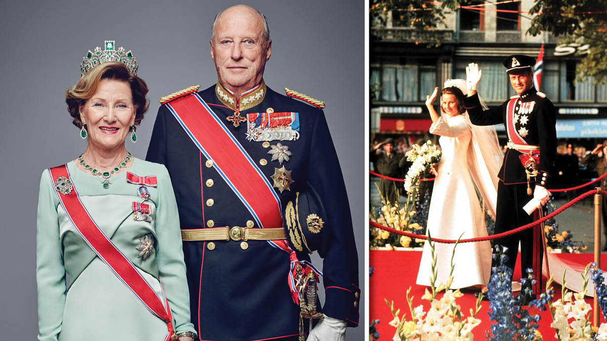 52 år Siden: Kong Harald Og Dronning Sonja Kan Fejre Bryllupsdag ...