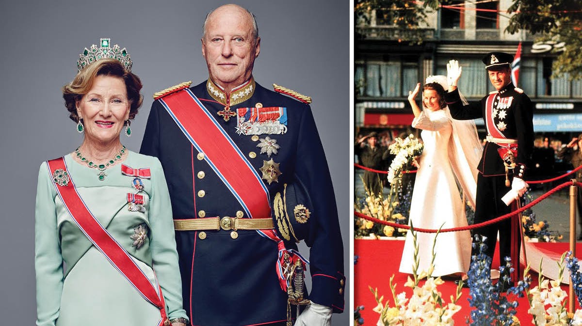 Dronning Sonja og kong Harald. 