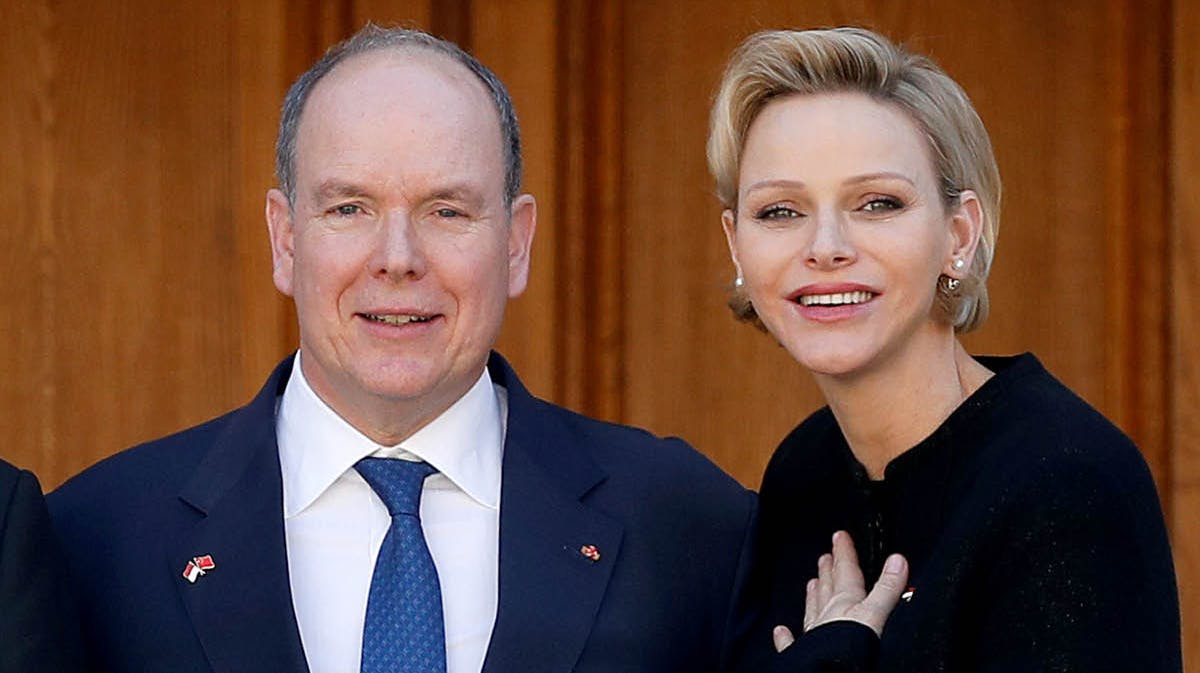 Fyrst Albert og fyrstinde Charlene. Arkivfoto. 