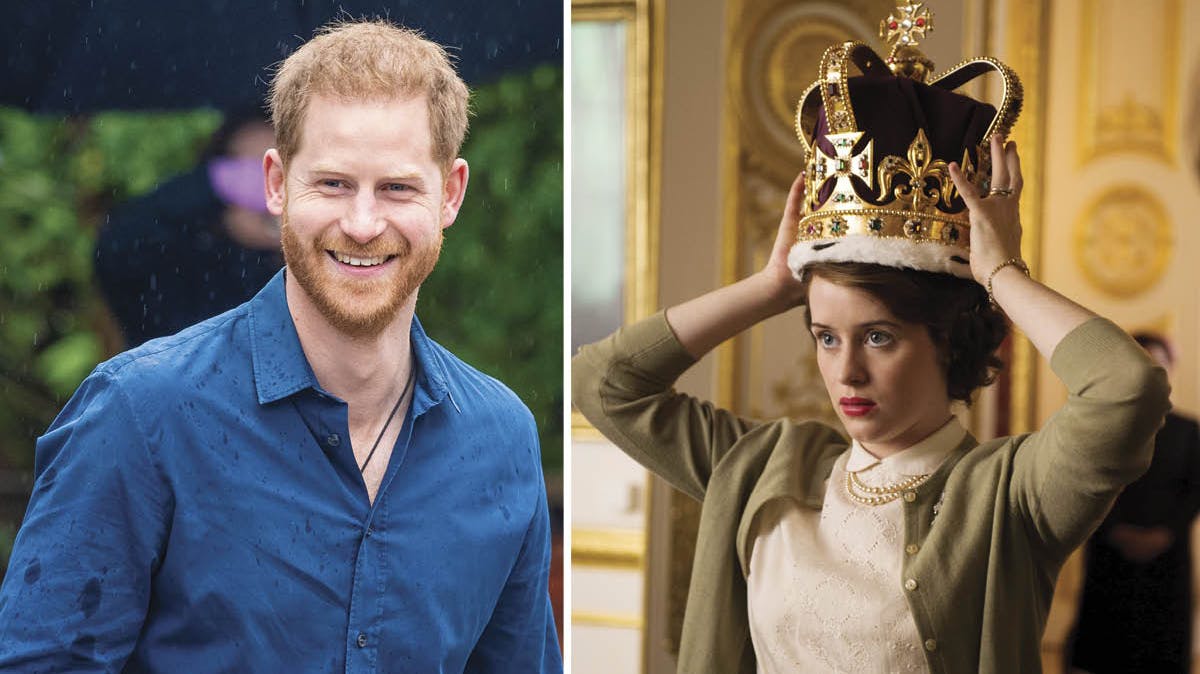 Prins Harry. Indsat: Claire Foy i "The Crown".