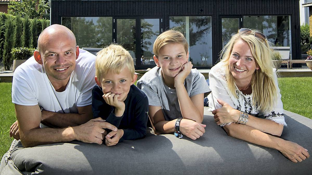 Jesper Vollmer, Annette Heick og sønnerne.