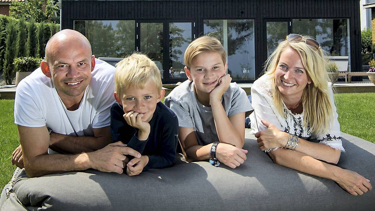 Jesper Vollmer, Annette Heick og sønnerne.
