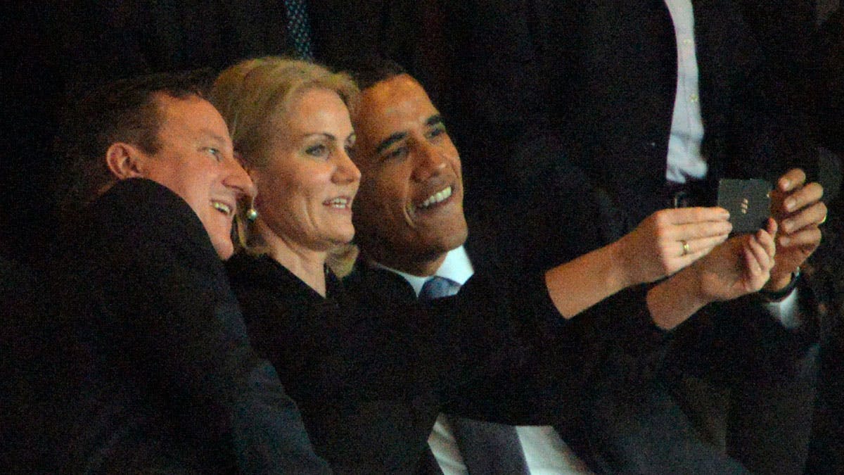 David Cameron, Helle Thorning-Schmidt og Barack Obama.