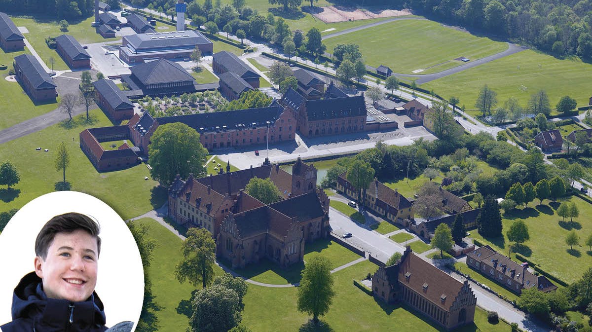 Herlufsholm i Næstved. Indsat: Prins Christian.