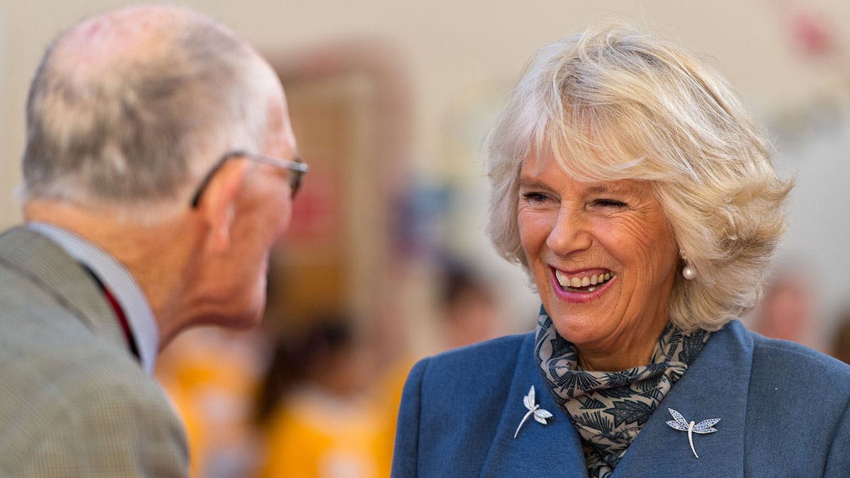 Hertuginde Camilla besøger ældrecentret The Jubilee Centre i St. Albans.