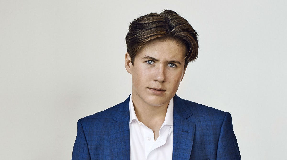 Prins Christian på et af de officielle billeder, som kongehuset delte i forbindelse med prinsens 15-års fødselsdag den 15. oktober. 