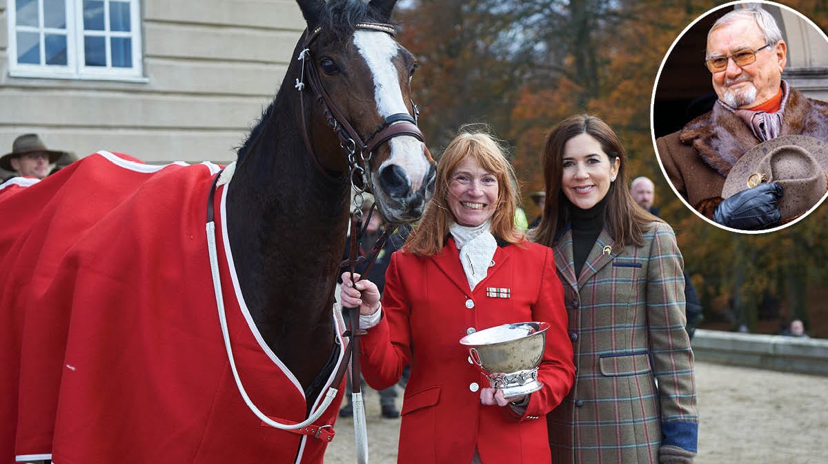 Lotte Vinzent Holm med hesten Heartbreaker&nbsp;og kronprinsesse Mary.