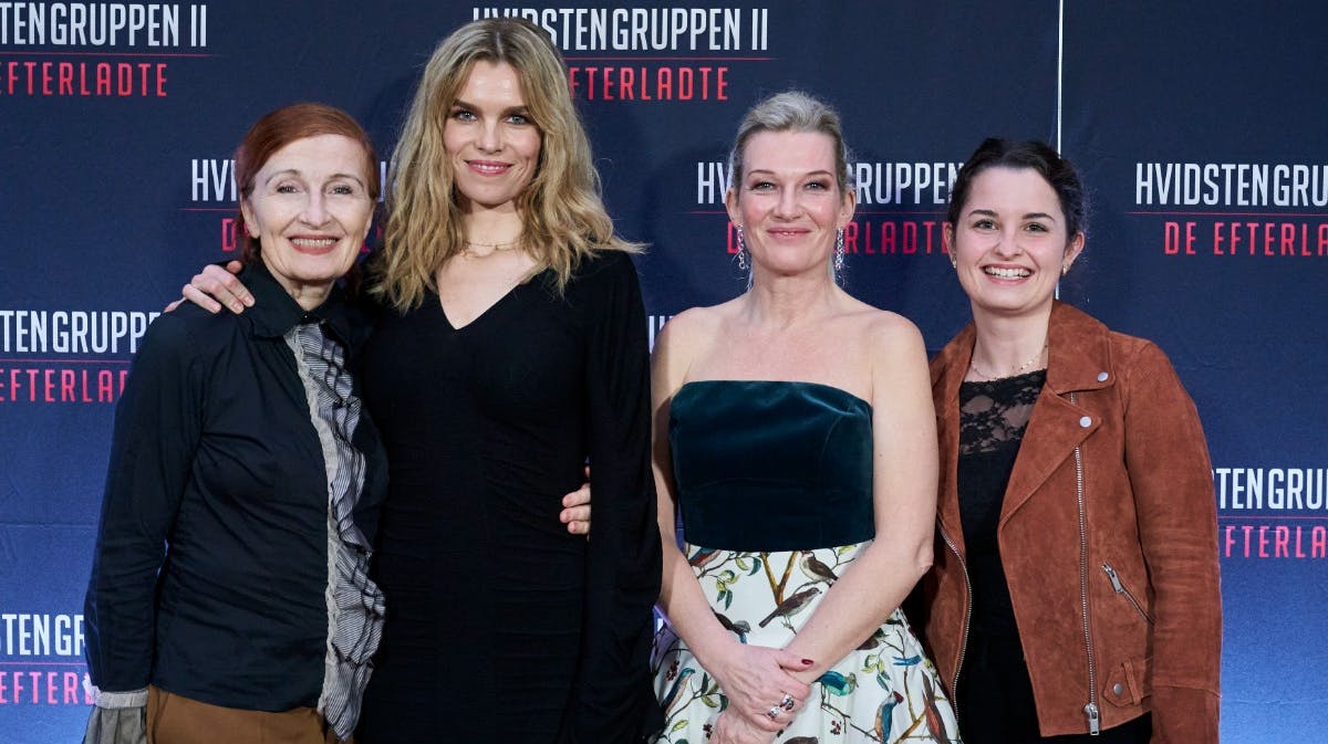 Bodil Jørgensen, Marie Bach Hansen, Anne-Grethe Bjarup Riis og Laura Winther Møller fra "Hvidstengruppen II - De efterladte".