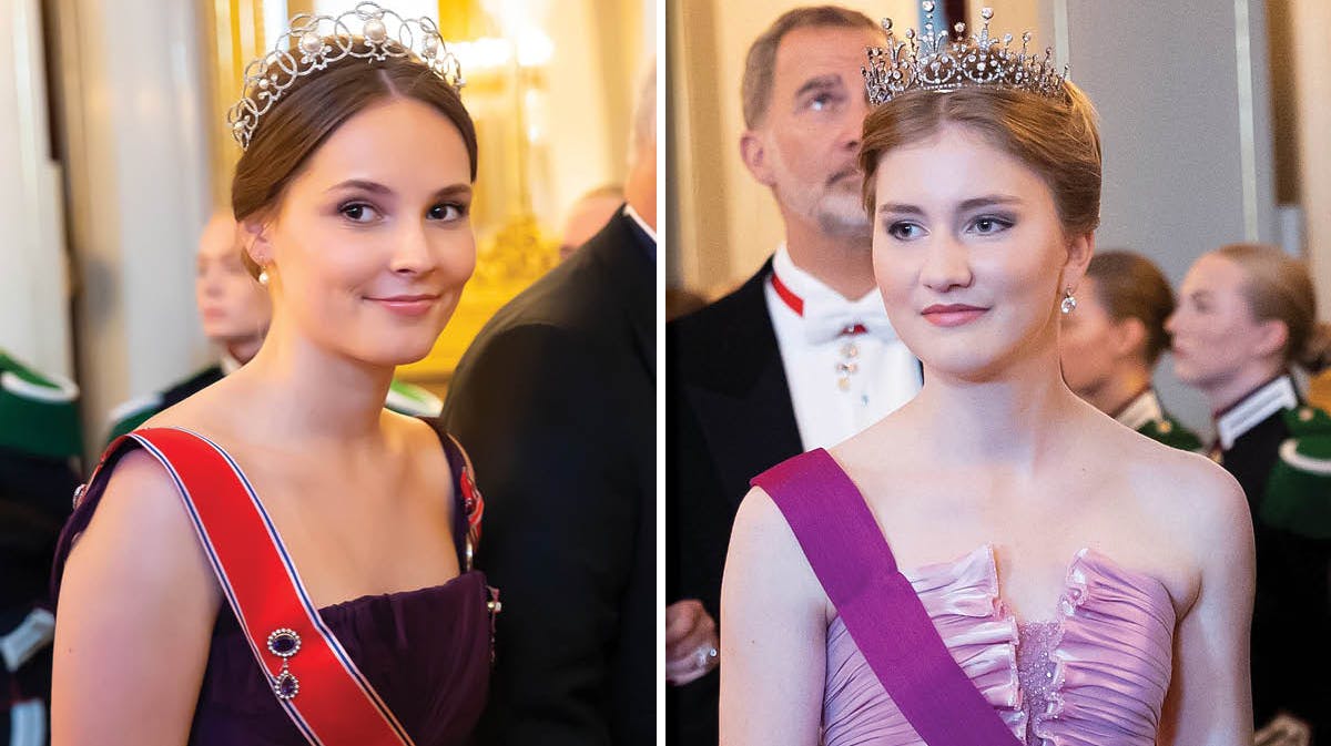 Fotomontage. Prinsesse Ingrid Alexandra og prinsesse Elisabeth.&nbsp;