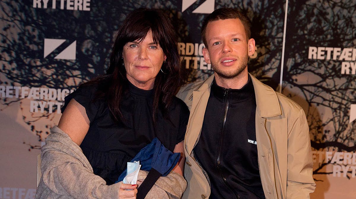 Christina Ibsen med sønnen Oscar. 