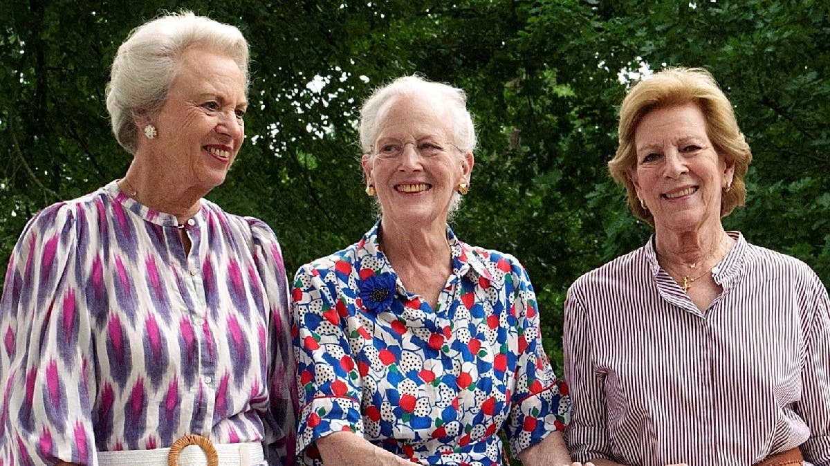 Prinsesse Benedikte, dronning Margrethe og dronning Anne-Marie