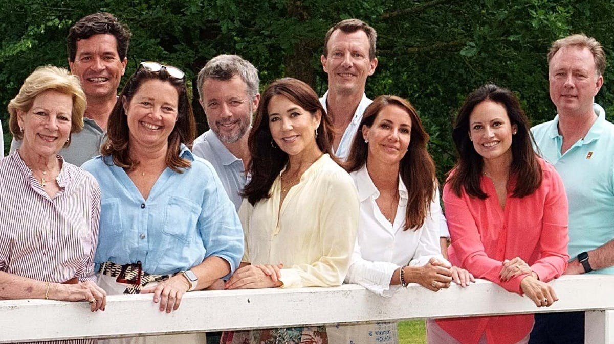 Anne-Marie, Carlos Morales, Alexia, Frederik, Mary, Joachim, Marie, Carina og Gustav