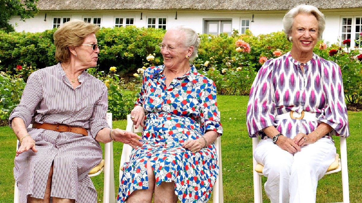 Dronning Anne-Marie, dronning Margrethe og prinsesse Benedikte