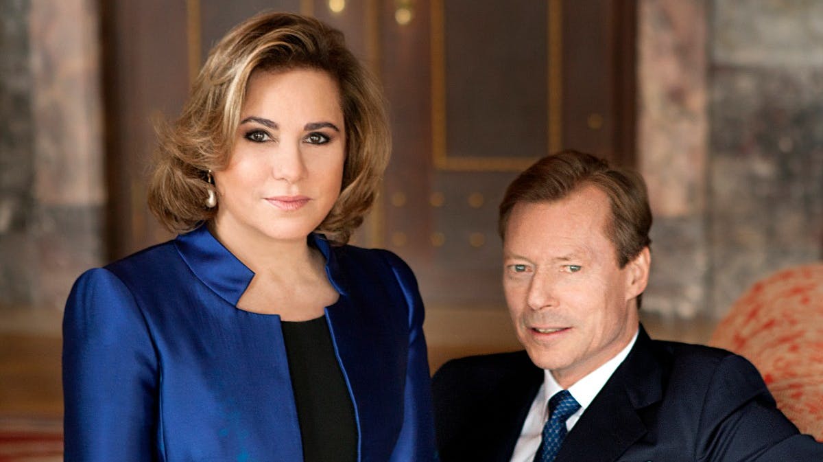 Storhertuginde Maria Teresa med sin mand storhertug Henri. 