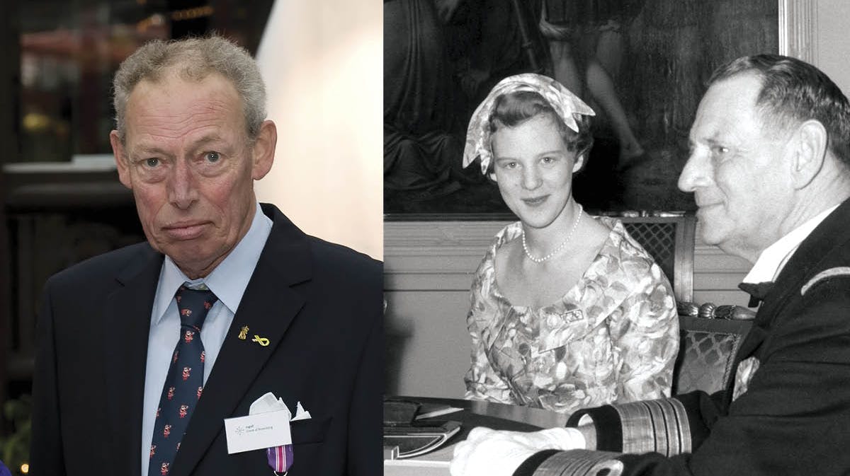 Greve Ingolf af Rosenborg og dronning Margrethe med sin far, kong Frederik IX.