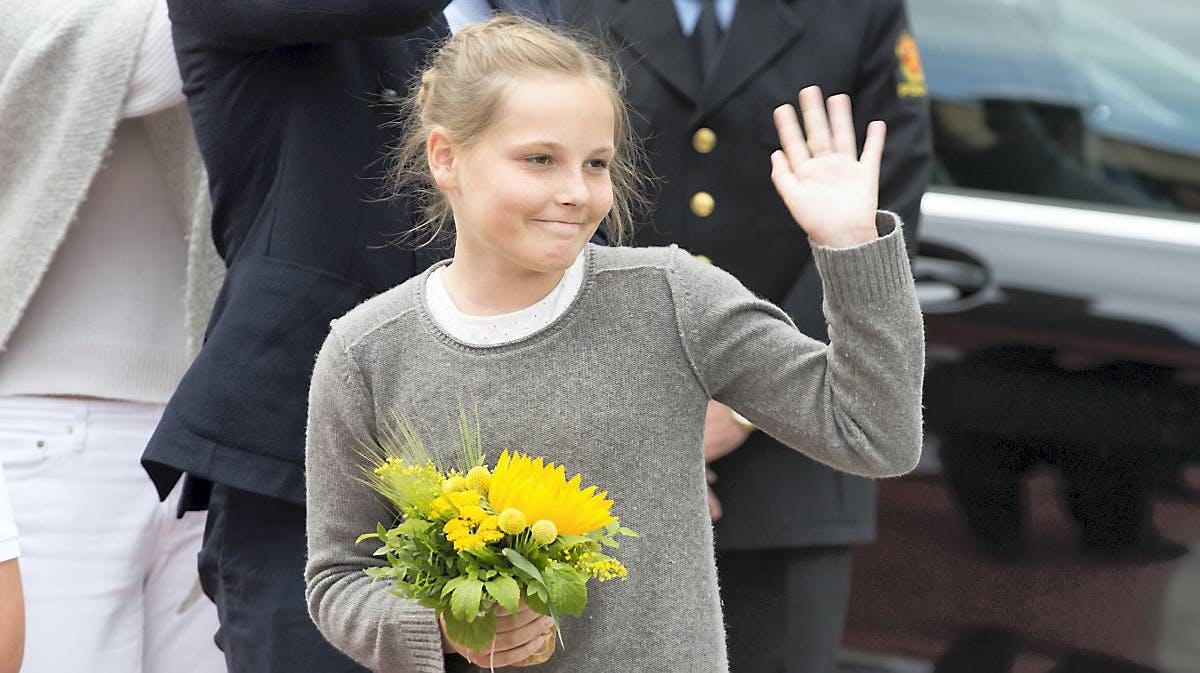 Prinsesse Ingrid Alexandra ankommer.