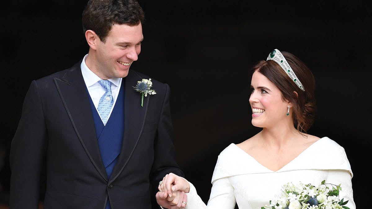 Jack Brooksbank og prinsesse Eugenie.