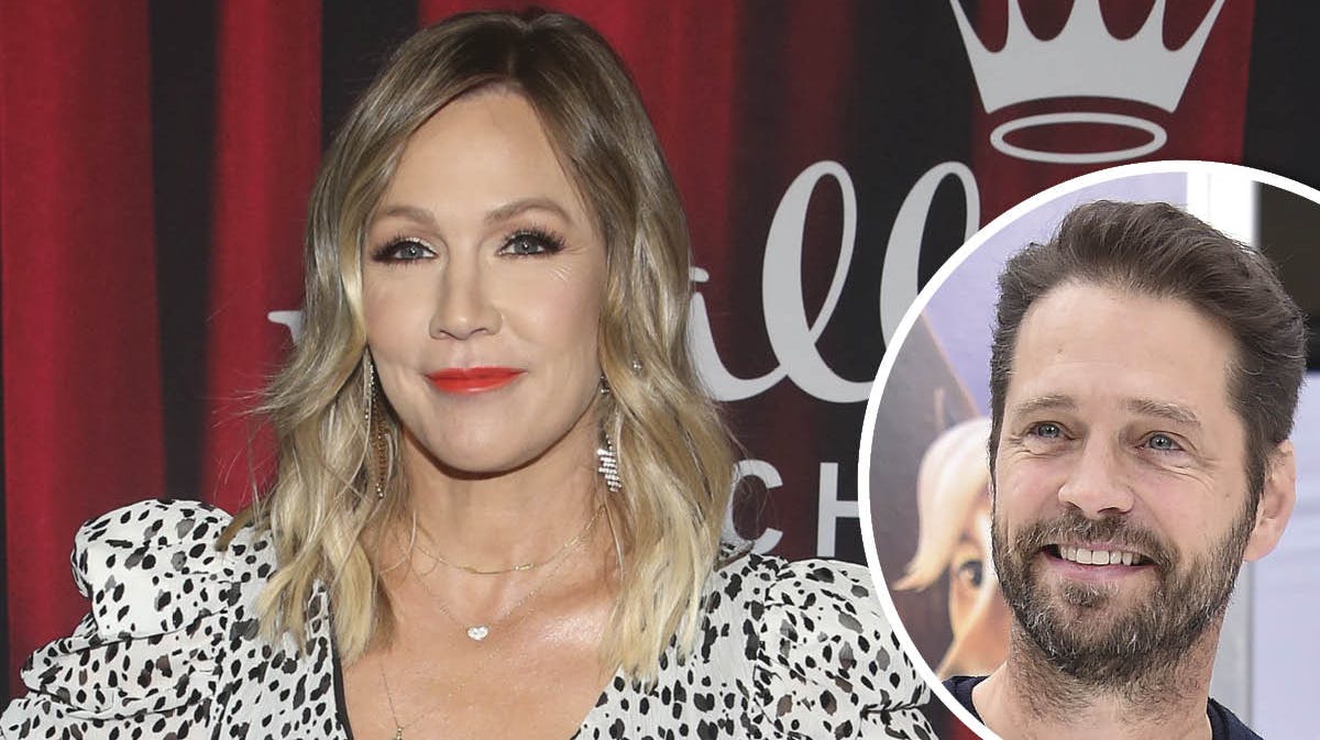 Jennie Garth i 2020. Indsat: Jason Priestly i 2017.
