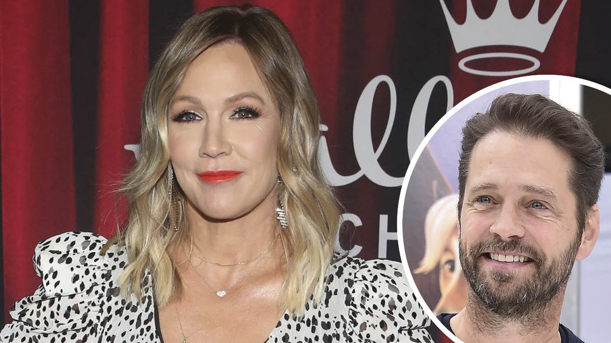 Jennie Garth i 2020. Indsat: Jason Priestly i 2017.