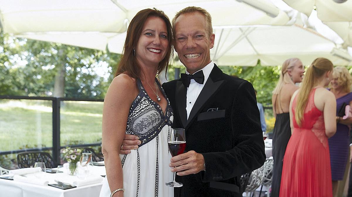 Jens Werner og fru Anette ved Jens' 50-års fødselsdag i juli 2014.