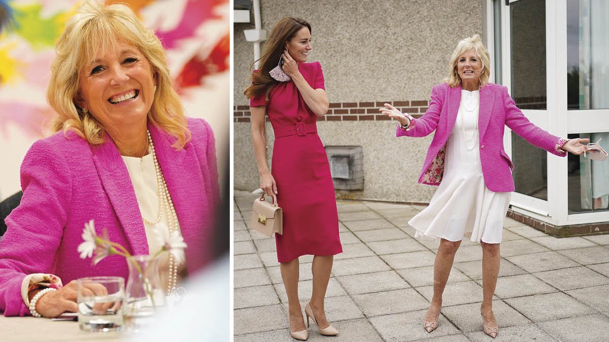 Jill Biden og hertuginde Catherine.