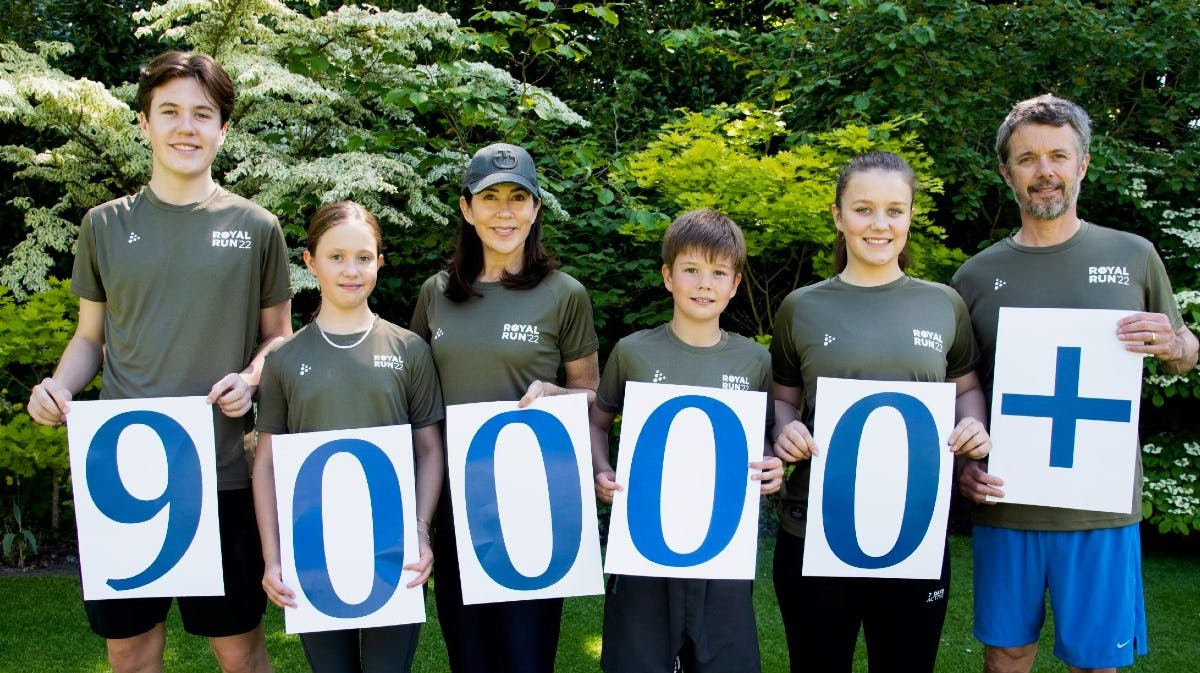 Det nye billede af kronprinsfamilien op til Royal Run. 