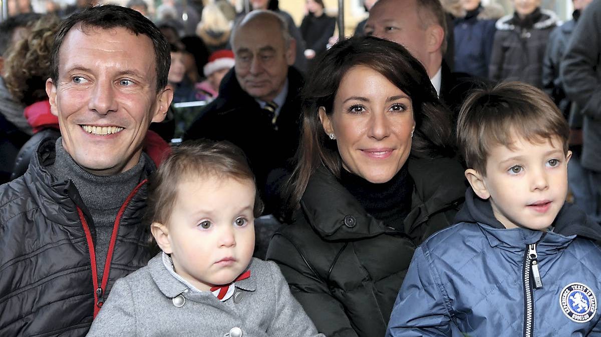 Prins Joachim, prinsesse Marie, prins Henrik og prinsesse Athena.